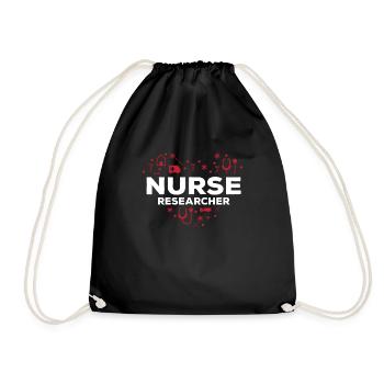 Cœur de scientifique en soins infirmiers - Sac de sport léger - noir - Devant