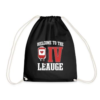 Funny Infusion Nurse Outfit Nurse - Drawstring Bag - black - Front