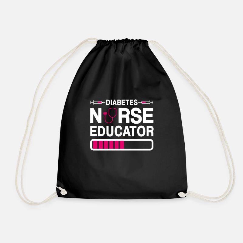Diabetes Nurse Instructor - Drawstring Bag - black