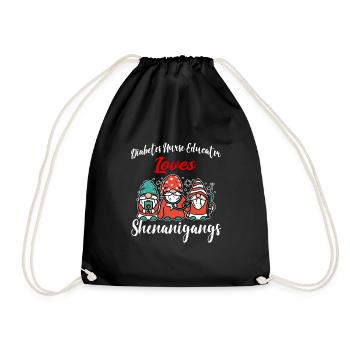 Infirmière en diabète Saint-Patrick - Sac de sport léger - noir - Devant