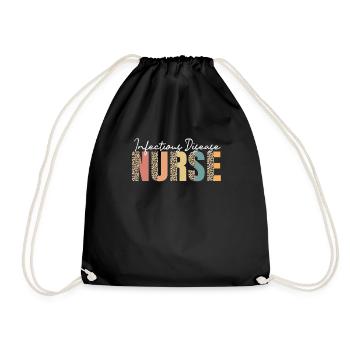 Nurse Infectiology - Drawstring Bag - black - Front
