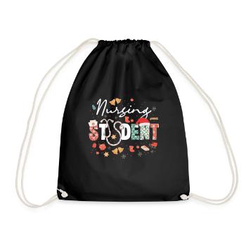 Étudiante en soins infirmiers École de Noël en sciences infirmières - Sac de sport léger - noir - Devant