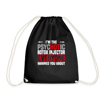 Funny Aesthetic Sister Gift - Drawstring Bag - black - Front