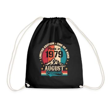 August 1979 | August 1979 Geburtstag Perfekt gealtert - Turnbeutel - Schwarz - Vorne