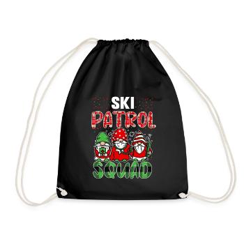 Ski and piste rescuers - Drawstring Bag - black - Front