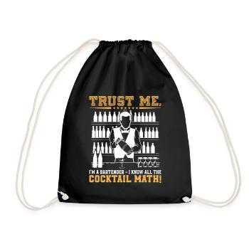 Cocktail mathématique - Sac de sport léger - noir - Devant