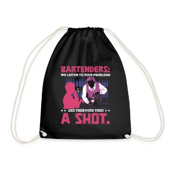 Pour shots - Drawstring Bag - black - Front