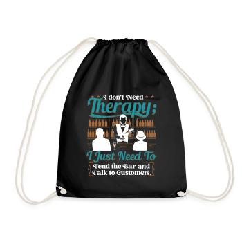 Bartenders - Drawstring Bag - black - Front