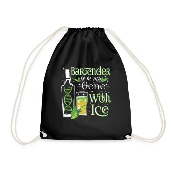 Bartender Ice - Drawstring Bag - black - Front