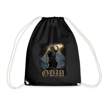 Mighty Odin Viking Mythologie nordique - Sac de sport léger - noir - Devant