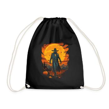 Halloween Cowboy Aventure Scary Far West - Sac de sport léger - noir - Devant