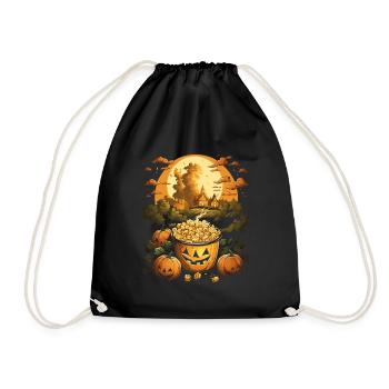 Spooky Mac 'n Cheese Costume Halloween Cheese - Drawstring Bag - black - Front