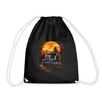 Effrayant Halloween Zombie Camionneur - Sac de sport léger - noir - Devant