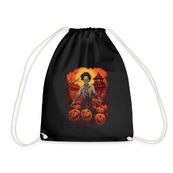 Zombie coréen effrayant d’Halloween - Sac de sport léger - noir - Devant