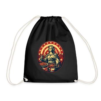 Patriotic Thanksgiving Patriotism USA - Drawstring Bag - black - Front