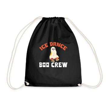 Eistanz Boo Crew Halloween Kostüm - Turnbeutel - Schwarz - Vorne