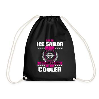 Drôle de cadeau de papa marin sur glace - Sac de sport léger - noir - Devant