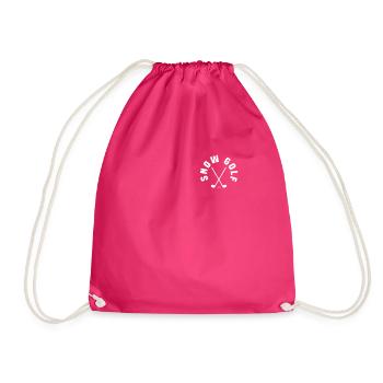 Snow Golf Brusttaschen Design - Turnbeutel - Fuchsia - Vorne