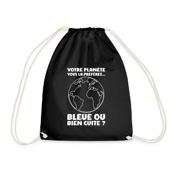 Humour Ecologie Planète Réchauffement Climatique - Sac de sport léger - noir - Devant