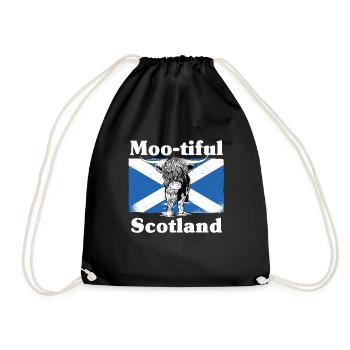 Moo-tiful - Ecosse - Sac de sport léger - noir - Devant