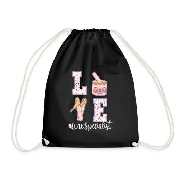 Waxing Specialist Valentine's Day - Drawstring Bag - black - Front