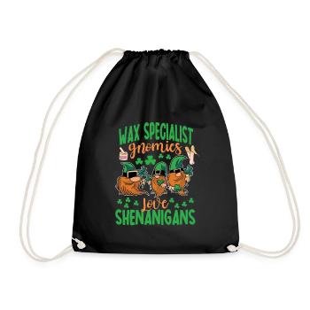 Wax Specialist Shenanigan's St. Patrick's Day - Drawstring Bag - black - Front