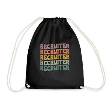 Recruiter - Drawstring Bag - black - Front