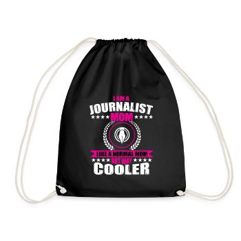Journalistin Mama Shirt - Turnbeutel - Schwarz - Vorne