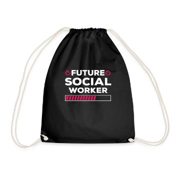 Don du futur travailleur social - Sac de sport léger - noir - Devant