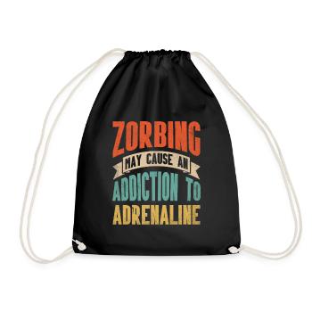 Zorbing peut causer une dépendance à l’adrénaline - Sac de sport léger - noir - Devant