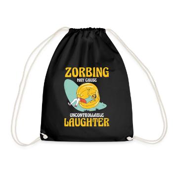 Zorbing peut provoquer un rire incontrôlable - Sac de sport léger - noir - Devant