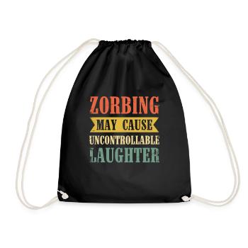 Zorbing peut provoquer un rire incontrôlable - Sac de sport léger - noir - Devant