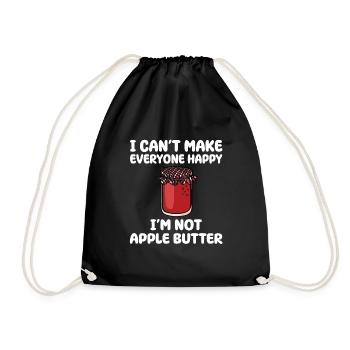 Geography lover - Drawstring Bag - black - Front