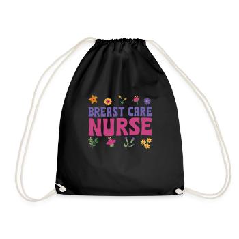 Infirmière en soins du sein - Sac de sport léger - noir - Devant