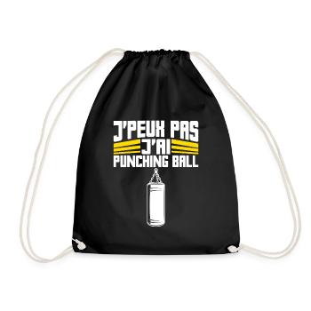 J'peux Pas J'ai Punching Ball | Boxe Sport - Sac de sport léger - noir - Devant