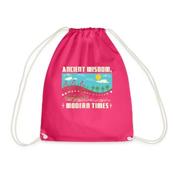 Ancient Wisdom, Modern Times - Turnbeutel - Fuchsia - Vorne