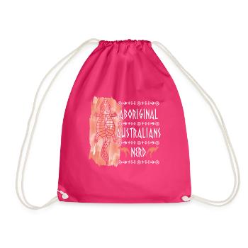 Aboriginal Australians Nerd - Turnbeutel - Fuchsia - Vorne