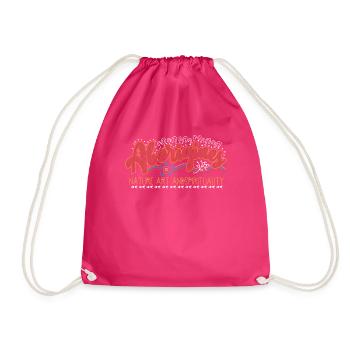 Aborigines Nature - Turnbeutel - Fuchsia - Vorne