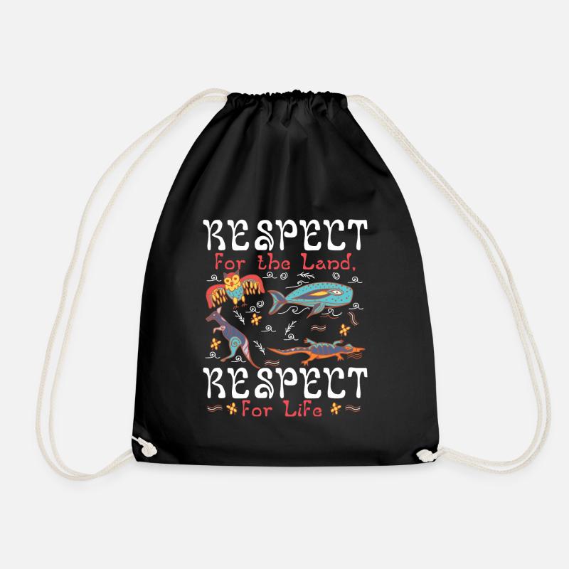 Respect for the Land, Respect for Life - Turnbeutel - Schwarz