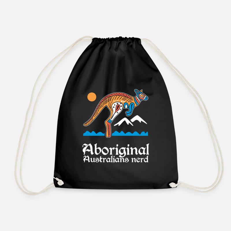 Aborigènes Australiens Nerd - Sac de sport léger - noir