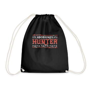 Aborigines Hunter - Turnbeutel - Schwarz - Vorne