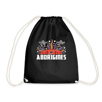 Aborigines - Turnbeutel - Schwarz - Vorne