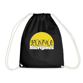 Aborigines - Turnbeutel - Schwarz - Vorne