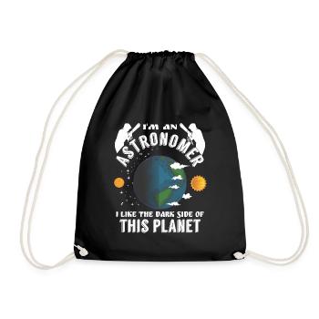 Astronome : J’aime le côté obscur de cette planète - Sac de sport léger - noir - Devant