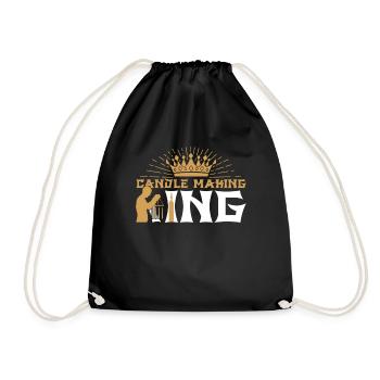 Roi de fabrication de bougies - Sac de sport léger - noir - Devant