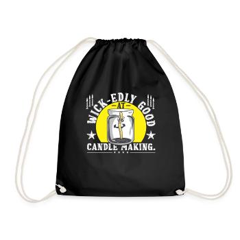 Extrêmement doué pour la fabrication de bougies. - Sac de sport léger - noir - Devant