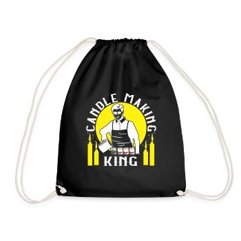 Roi de fabrication de bougies - Sac de sport léger - noir - Devant