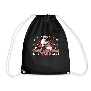 Fabrication de bougies Nerd - Sac de sport léger - noir - Devant
