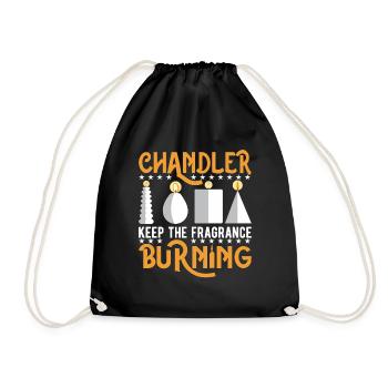 Chandler halten den Duft am Brennen - Turnbeutel - Schwarz - Vorne
