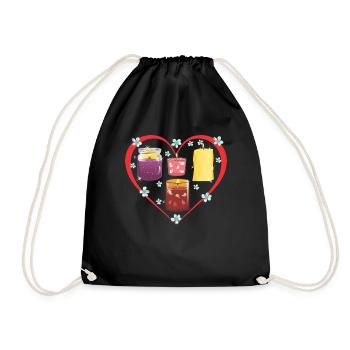 Candle Making - Drawstring Bag - black - Front